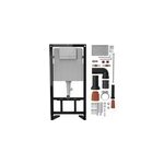 B�ti - support sol et mur pour wc suspendu autoportant, certifi� nf, silgo goodhome