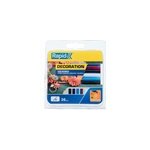 Btons de colle colore pour dcoration 7mm x 94mm, lot de 36 x 5 couleurs
