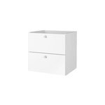 Bloc avec 2 tiroirs pour tagre cube goodhome mixxit blanc