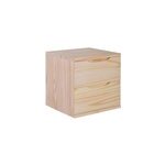 Bloc avec 2 tiroirs en pin massif pour tagre cube