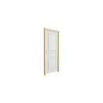 Bloc porte isolant 3 panneaux blanc 73 cm poussant droit