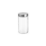 Bocal couvercle en inox 1, 7ml nixo 5five en verre transparent