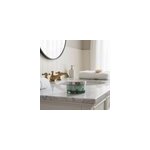 Bo�te � coton goodhome tanera en verre coloris vert �11 x h. 5, 5 cm