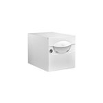 Bo�te aux lettres 1 porte decayeux iguane blanc ral 9016