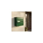 Bo�te aux lettres 1 porte diall vert faible profondeur