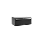 Boîte à pain couvercle fermeture aimantée en acier brabantia noir Boîte à pain couvercle fermeture aimantée en acier brabantia noir