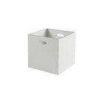 Boîte de rangement carrée en plastique mixxit coloris blanc Boîte de rangement carrée en plastique mixxit coloris blanc