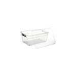 Boîte de rangement en plastique transparent avec roulettes solutions 40 l Boîte de rangement en plastique transparent avec roulettes solutions 40 l