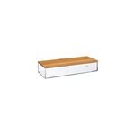 Bo�te de rangement salle de bain avec couvercle en bambou, l. 9, 7 x h. 5, 3 x p. 25, 6cm, five simply ...