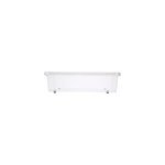 Boîte de rangement sous lit en plastique transparent avec roulettes clip n' box 22 l Boîte de rangement sous lit en plastique transparent avec roulettes clip n' box 22 l