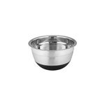 Bol rond en inox et silicone noir aru 0, 6 l