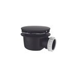 Bonde extra - plate Ø90 mm pour receveur de douche, noir mat, allibert karbon Bonde extra - plate Ø90 mm pour receveur de douche, noir mat, allibert karbon