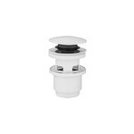 Bonde de lavabo ø 63 mm rousseau avec clapet clic clac ou fixe blanc Bonde de lavabo ø 63 mm rousseau avec clapet clic clac ou fixe blanc