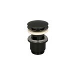Bonde de lavabo  63 mm rousseau avec clapet clic clac ou fixe effet canon de fusil