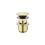 Bonde de lavabo ø 63 mm rousseau avec clapet clic clac ou fixe effet or Bonde de lavabo ø 63 mm rousseau avec clapet clic clac ou fixe effet or