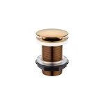 Bonde de lavabo à écoulement libre Ø 66 mm laiton rousseau rose gold Bonde de lavabo à écoulement libre Ø 66 mm laiton rousseau rose gold