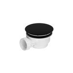 Bonde pour receveur de douche pure 2 / pedra, capot noir, galedo Bonde pour receveur de douche pure 2 / pedra, capot noir, galedo