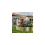 Bordure demi rondin blooma 200 x h. 40 cm