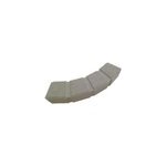 Bordure pav courbe ton pierre p. 8cm