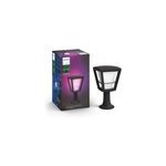 Borne d'clairage extrieur econic philips hue ip44 1140lm 20, 7 x 37 cm noir