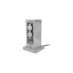Borne de jardin extrieure zenitech 4 prises + 2 interrupteurs 5 m