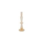 Bougeoir chandelier en verre jaune h. 29, 5cm atmosphera