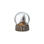 Boule � neige biche et faon 80mm feeric light & christmas
