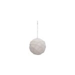Boule de nol pelote blanche irise 100mm feeric light & christmas