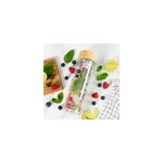 Bouteille avec infuseur pour eaux aromatises maison vritable ;