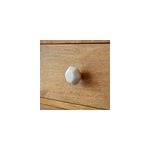 Bouton de meuble porcelaine vras goodhome blanc l. 4, 5 cm x h. 4. 5 cm