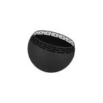 Brasro en acier noir design inclin bande ajoure 58cm esschert design