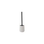 Brosse wc et pot en céramique beige strié Ø10, 3 x h. 38, 5 cm, levasseur dune Brosse wc et pot en céramique beige strié Ø10, 3 x h. 38, 5 cm, levasseur dune