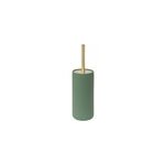 Brosse wc et pot coloris vert ficus et acier dor, 5five duo