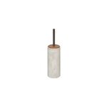 Brosse wc et pot effet travertin et acacia 9, 6 x h. 37 cm, 5five simply smart cme
