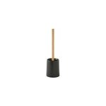 Brosse wc et pot, noir et bambou, future home prima Brosse wc et pot, noir et bambou, future home prima