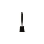 Brosse wc en silicone haute rsistance et pot, carr et noir, mtk