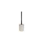 Brosse wc et support en c�ramique avec ligne verte levasseur