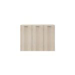 Buffet effet chne 9 cases 3 portes goodhome atomia h. 112, 5 x l. 150 x p. 37 cm