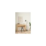 Bureau avec tiroirs effet ch�ne l. 100, 1 cm