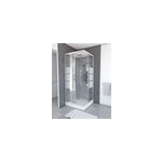 Cabine de douche carrée gris et blanc galedo river 2 90 x 90 cm Cabine de douche carrée gris et blanc galedo river 2 90 x 90 cm