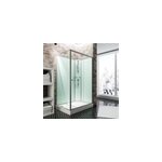 Cabine de douche intgrale rectangulaire, l. 160 x l. 90 x h. 204 cm, porte coulissante ouverture droite, ...