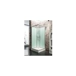 Cabine de douche intégrale carrée, l. 90 x l. 90 x h. 204 cm, portes coulissantes, profilé alu - argenté, ... Cabine de douche intégrale carrée, l. 90 x l. 90 x h. 204 cm, portes coulissantes, profilé alu - argenté, ...