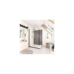 Cabine de douche à l italienne l. 80 x l. 140 x h. 218 cm effet pierre charbon, receveur de plain - pied, ... Cabine de douche à l italienne l. 80 x l. 140 x h. 218 cm effet pierre charbon, receveur de plain - pied, ...