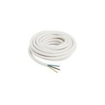 Câble 3x2, 5 mm² h05vvf blanc couronne 5m Câble 3x2, 5 mm² h05vvf blanc couronne 5m