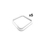 Cache platine pour poteau de clôture morey blanc 9010 (lot de 5) Cache platine pour poteau de clôture morey blanc 9010 (lot de 5)
