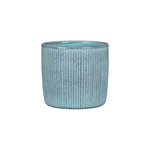 Cache - pot rond c�ramique bleu lagoon 909 scheurich �15 cm x h. 13, 6cm