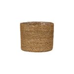 Cache - pot rond jonc de mer marron nut 508 scheurich �13 cm x h. 12cm