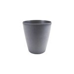 Cache pot rond en polypropyl�ne gris souris �24 cm eda agatha