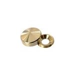 Cache - vis conique laiton poli �16 mm