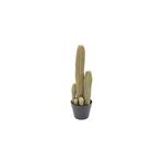 Cactus finger x artificiel h. 60cm avec pot dcoratif